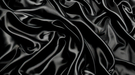 Fototapeta premium wave of black fabric