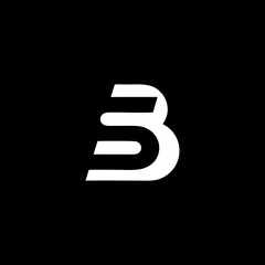 Abstract letter SB or BS logo. This logo icon incorporate with abstract shape in the creative way.