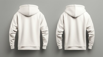 White Hooded Sweatshirt Mockup