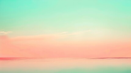 Obraz premium Gradient light coral to sea abstract background
