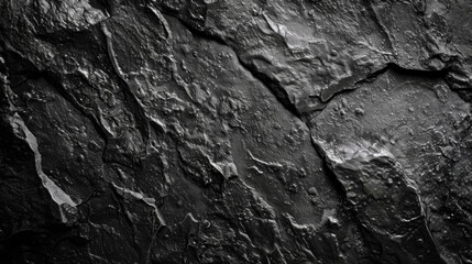 Dark Gray Rough Stone Texture Background