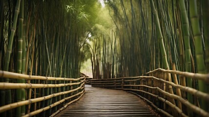 Fototapeta premium The pathway of miniature kyoto forest at summertime