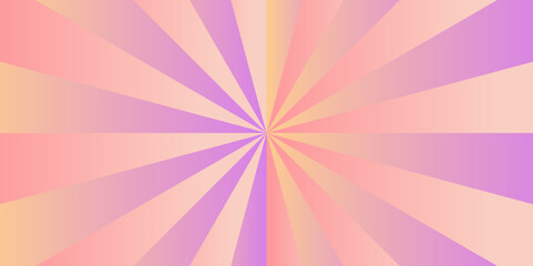 Abstract background with sunburst pattern pink and purple gradient vector ray design. Vintage sunrays illustration swirl grunge backdrop line background.	
