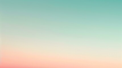 Obraz premium Gradient light pale turquoise to rosy abstract backdrop