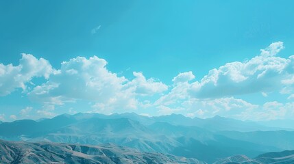 Obraz premium Mountains with Clouds 