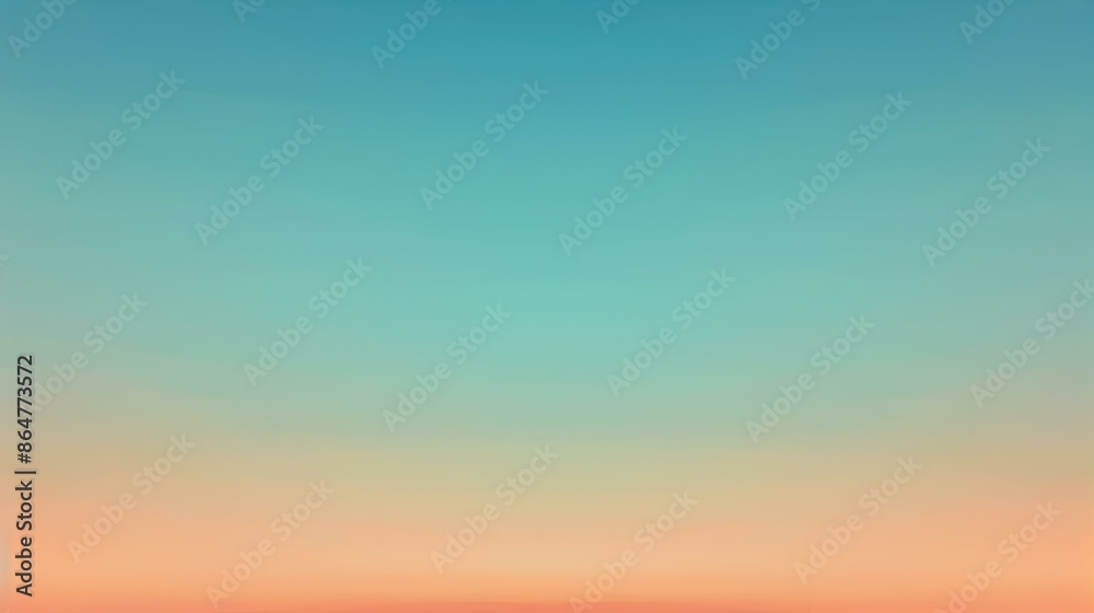 Wall mural Gradient light orange to deep sky abstract background