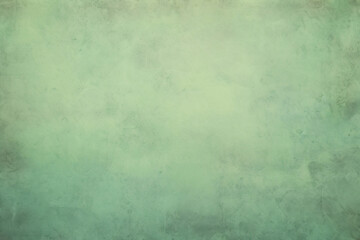 Vintage retro green grunge wall background with grainy worn texture painting