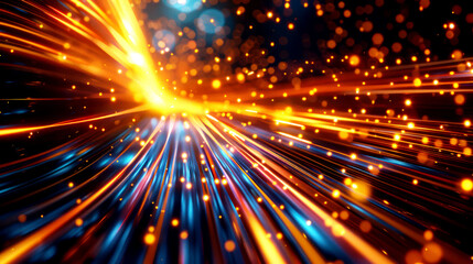 Fototapeta premium illustration ligh speed colorful of high speed