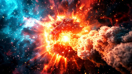 Fototapeta premium explosion boom nuclear