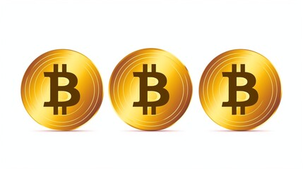 Obraz premium ビットコインの金貨のアイコン12