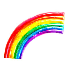rainbow isolated on white background