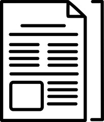Resume file icon.  File Doc vector sign. Replaceable vector design. 