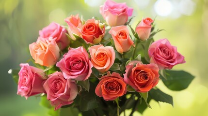 Fototapeta premium bouquet of roses.