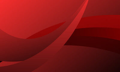 red lines curves with smooth gradient abstract background