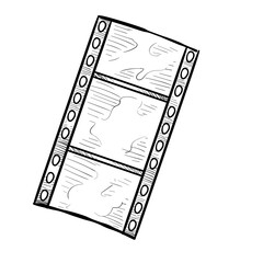 film strip handdrawn illustration