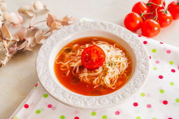ガスパチョ風とうふ麺