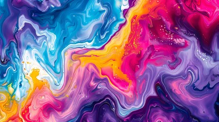 Abstract painting - colorful abstract painting by person.