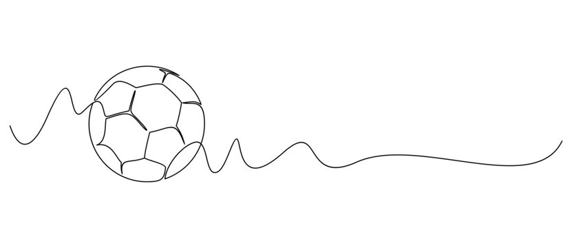 Soccer Ball line art style. illustration vector eps 10