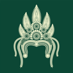 Absara crown style vector design