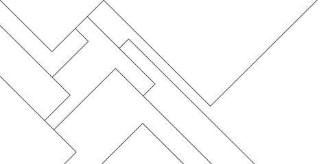 Abstract industrial Design random lines black on white background.Geometric seamless minimalist pattern with straight lines design.luxury black geometric random chaotic lines.squares and triangle line