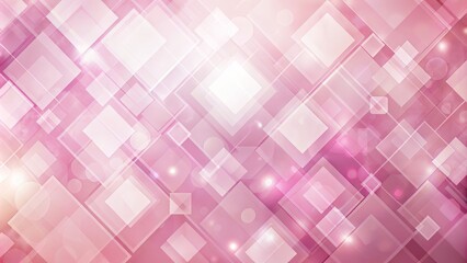 Fototapeta premium Soft pink background with geometric square shapes and abstract texture, creating a romantic and modern design element for various creative projects and commercial uses.