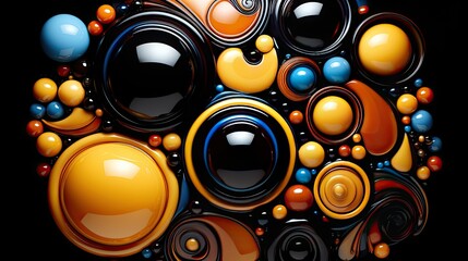 abstract music background with speakers