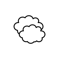 Clouds Icon for Weather Forecast and Meteorology Reports