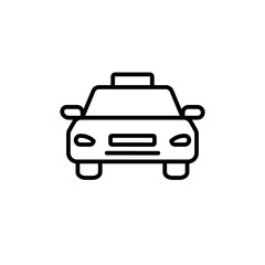 Taxi Icon for Ride-Hailing Services and Urban Transportation