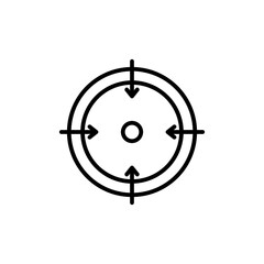 Target Icon for Marketing Campaigns and Goal Setting