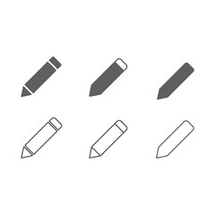 鉛筆アイコンセット