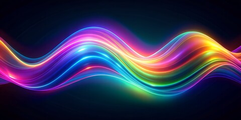 3D Abstract Liquid Glass with Gradient Effects for Modern Design