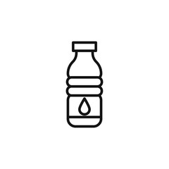 Water Bottle Icon for Sports Events and Fitness Hydration Reminders