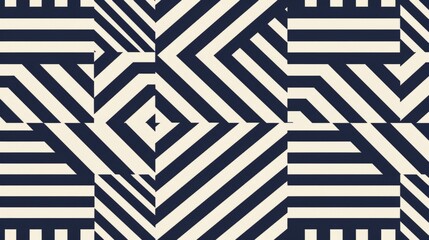 An abstract, flat-style illustration featuring a geometric pattern of navy blue and white stripes, background, wallpaper