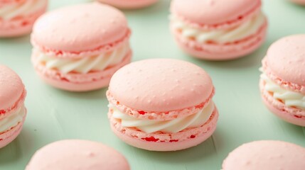 Obraz premium Sweet dessert snack macaron cake.