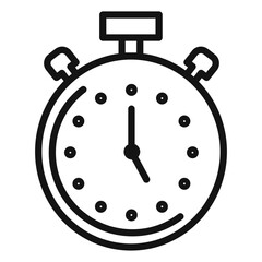 Stopwatch Icon for Fitness Apps and Training Programs