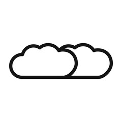 Clouds Icon for Weather Widgets and Environmental Data Services