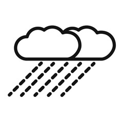 Rain Icon for Weather Forecasting Apps and Travel Planning Tools