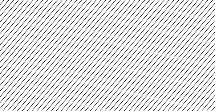 Diagonal lines on white background. Rows of slanted black lines. Stripes grid.