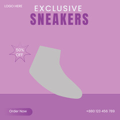 Shoes Sale Promotion Instagram Social Media Banner Templates