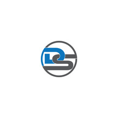 ds logo, ds letter logo design vector ,DS initial logo concept monogram, logo template, sd logo
