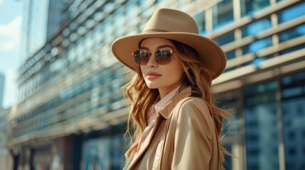 Obraz premium Trendy Fashion Dressed Female Model