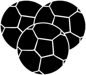 Obraz premium soccer illustration football silhouette game logo goal icon sport outline ball match play team competition championship stadium tournament champion shape field kick arena for vector graphic background