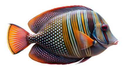 Red Sea Sailfin Tang isolated on background