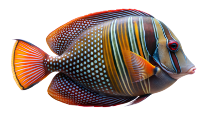 Red Sea Sailfin Tang isolated on background