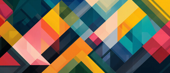 Vibrant Abstract Geometric Pattern
