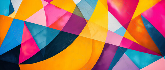 Fototapeta premium Vibrant Abstract Geometric Pattern