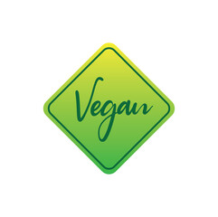 vegan icon on white background	