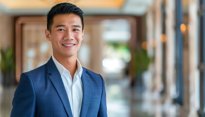 Fototapeta premium Smiling Professional Man Portrait