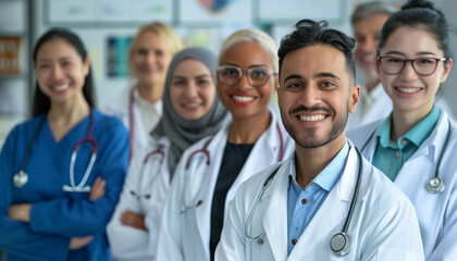 Fototapeta premium Diverse Healthcare Professionals Team