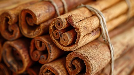 Close-up of Cinnamon Sticks